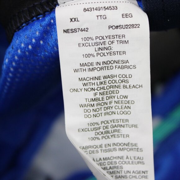 Nike Swim Board Shorts NWT Mens 2XL XXL Blue Geometric Mesh Lined Drawstring - Picture 14 of 15